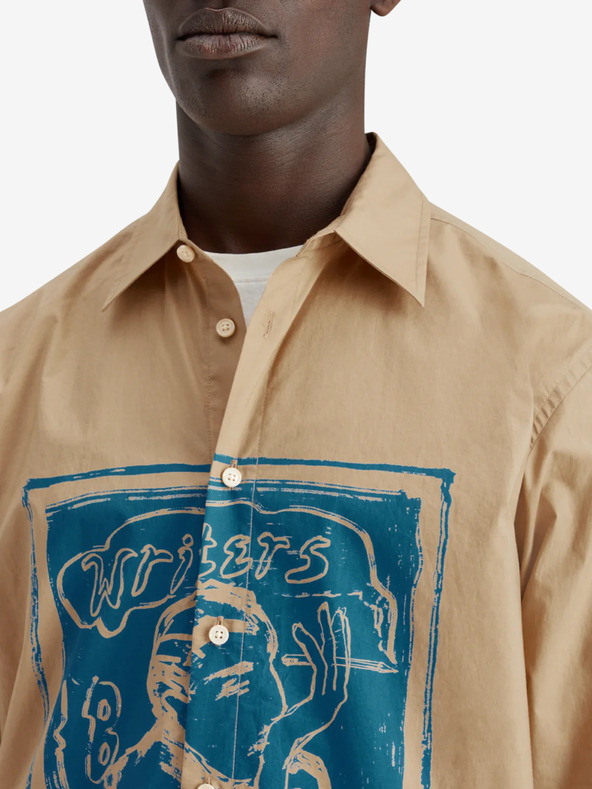 Scotch & Soda Moška bež majica s potiskom Scotch & Soda