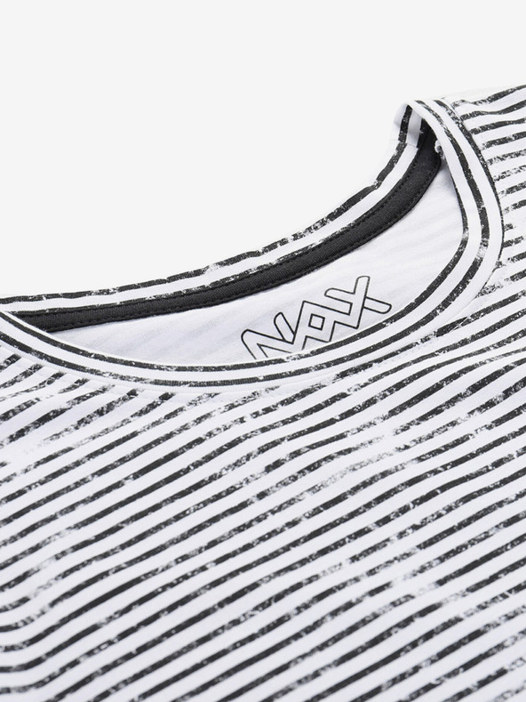 NAX Črna moška majica NAX Ovex z vzorcem