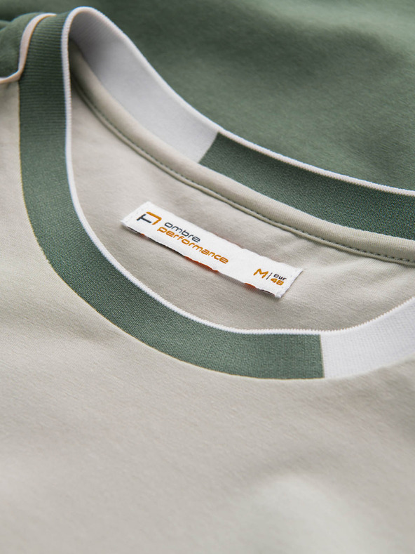 Ombre Clothing Svetlo zelena moška srajca Ombre Clothing