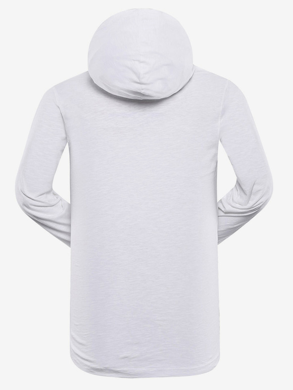 NAX Bela moška majica s kapuco NAX Komer