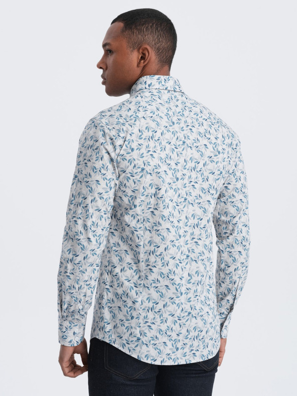 Ombre Clothing Siva moška srajca z vzorcem Ombre Clothing