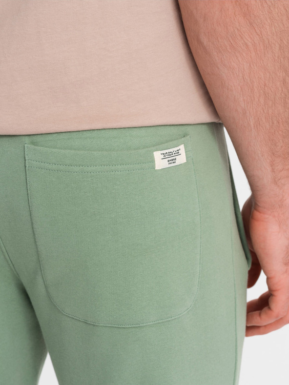 Ombre Clothing Zelene moške trenirke Ombre oblačila