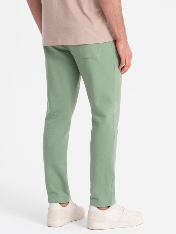 Ombre Clothing Zelene moške trenirke Ombre oblačila