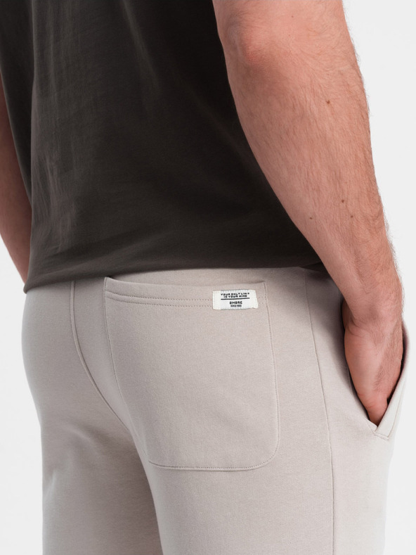 Ombre Clothing Moške bež trenirke Ombre oblačila