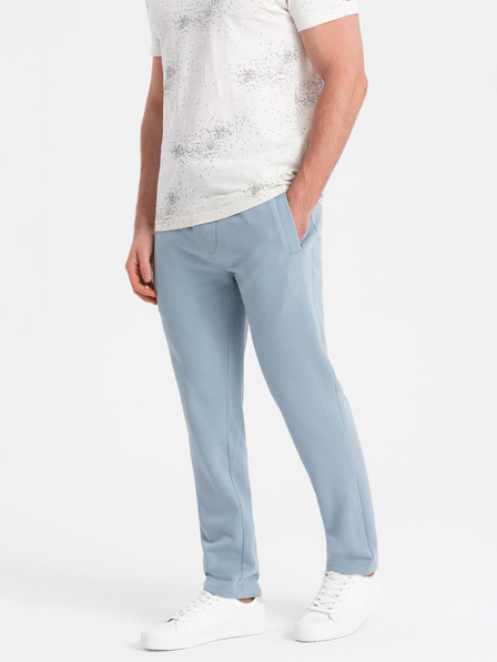 Ombre Clothing Svetlomodre moške trenirke Ombre oblačila