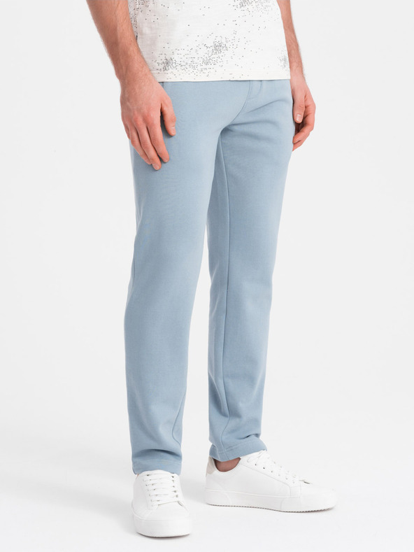 Ombre Clothing Svetlomodre moške trenirke Ombre oblačila