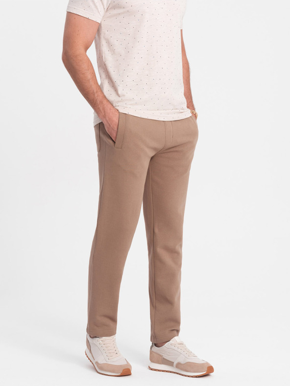 Ombre Clothing Rjave moške tovorne hlače Ombre Clothing