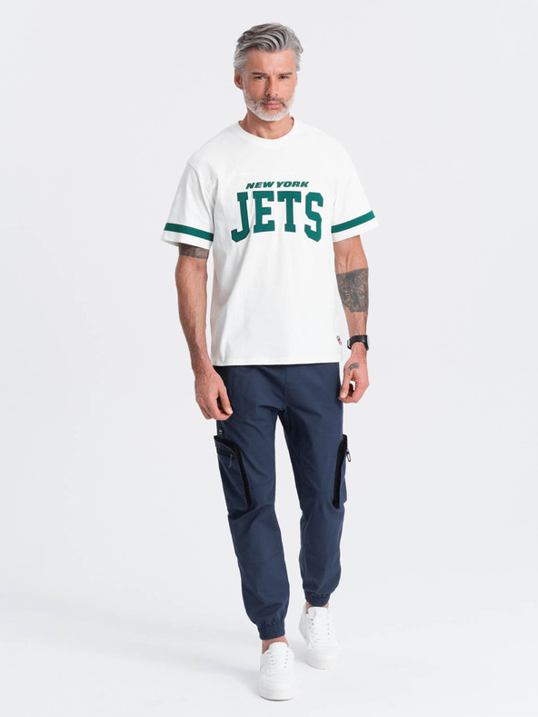 Ombre Clothing Temno modre moške tovorne jogger hlače Ombre Clothing