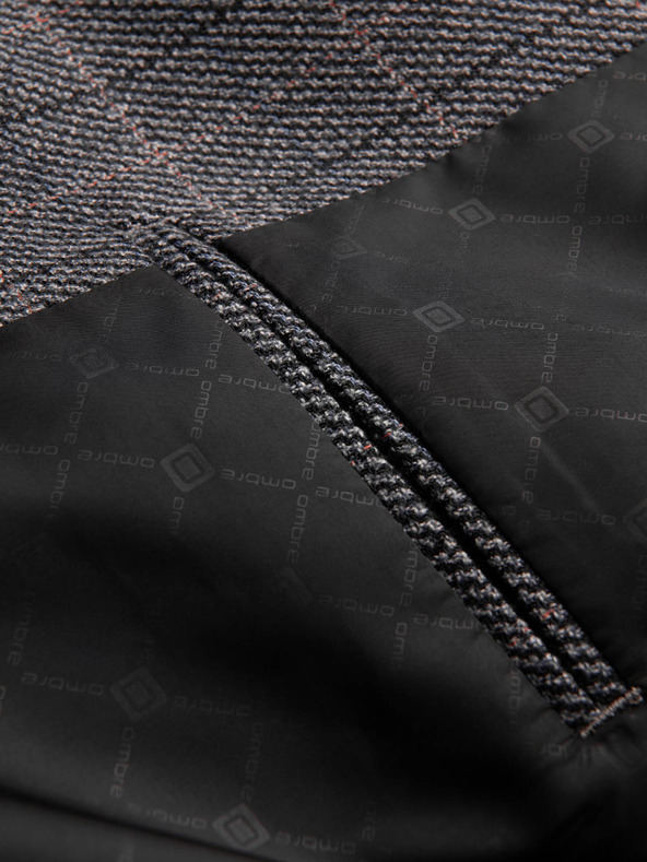 Ombre Clothing Siva moška jakna iz žakarja Ombre Clothing