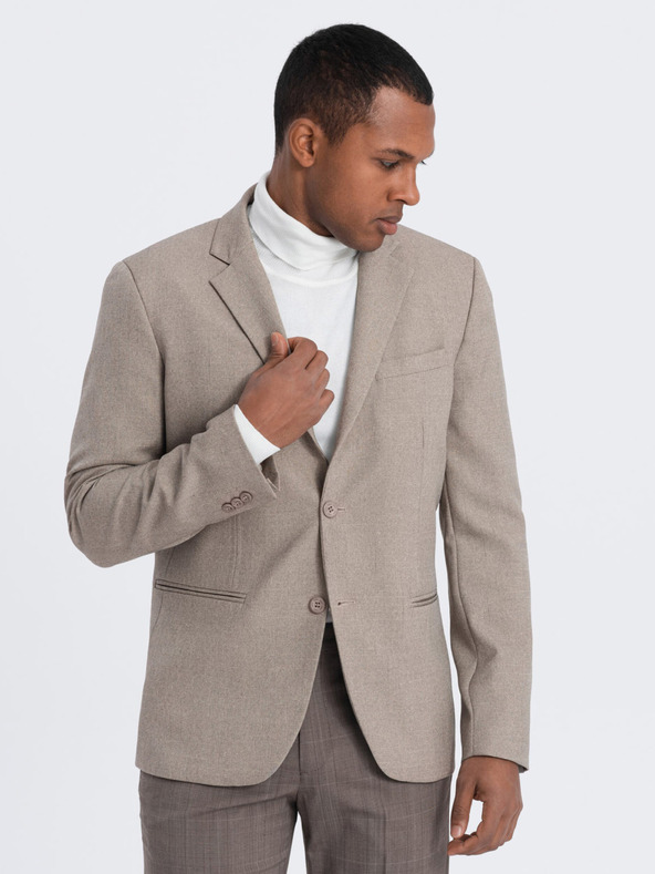 Ombre Clothing Bež moški suknjič Ombre Clothing