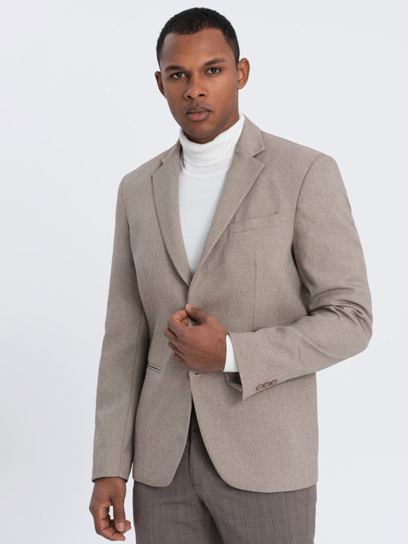 Ombre Clothing Bež moški suknjič Ombre Clothing