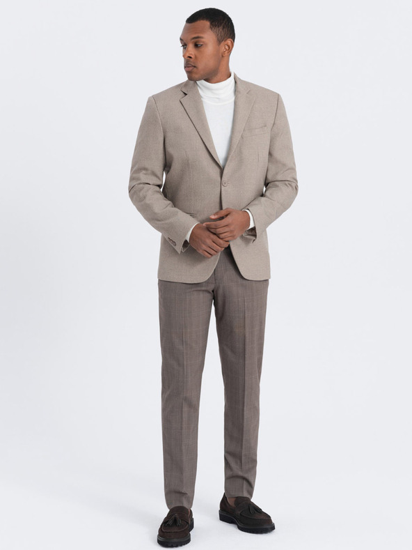 Ombre Clothing Bež moški suknjič Ombre Clothing