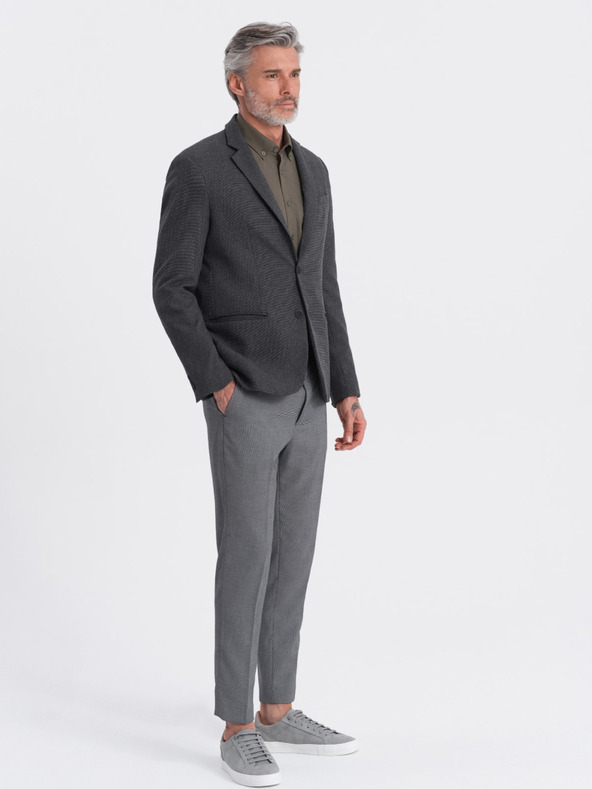 Ombre Clothing Temno siva moška jopica Ombre Clothing