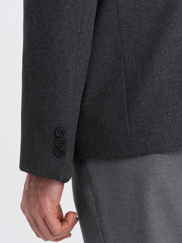 Ombre Clothing Temno siva moška jopica Ombre Clothing