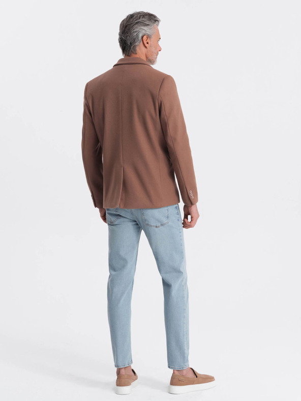 Ombre Clothing Rjava moška jakna Ombre Clothing