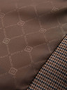 Ombre Clothing Rjava moška blazer jopa s fino karirastim vzorcem Ombre Clothing