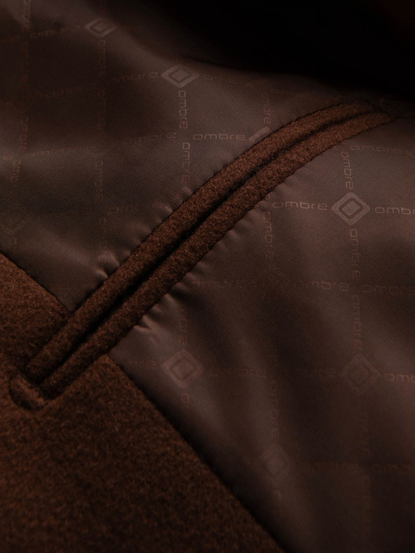 Ombre Clothing Rjava moška jakna Ombre Clothing