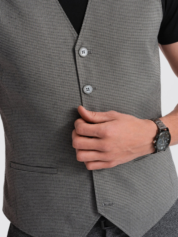 Ombre Clothing Siv moški jopič iz žakarja Ombre Clothing