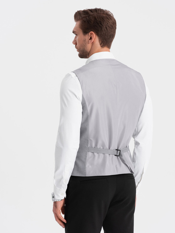 Ombre Clothing Siv moški telovnik Ombre Clothing