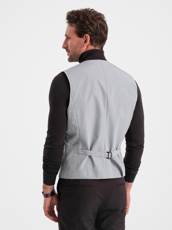 Ombre Clothing Svetlo siv moški jopič iz žakarja Ombre Clothing