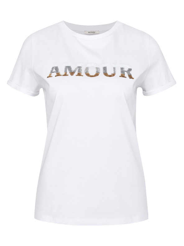 Orsay Bela ženska majica s kratkimi rokavi ORSAY