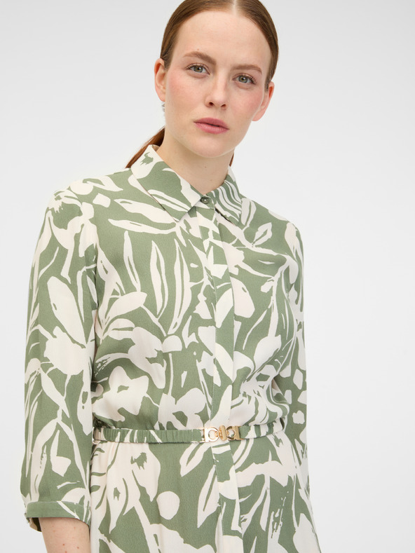 Orsay Kaki ženska srajčna midi obleka ORSAY