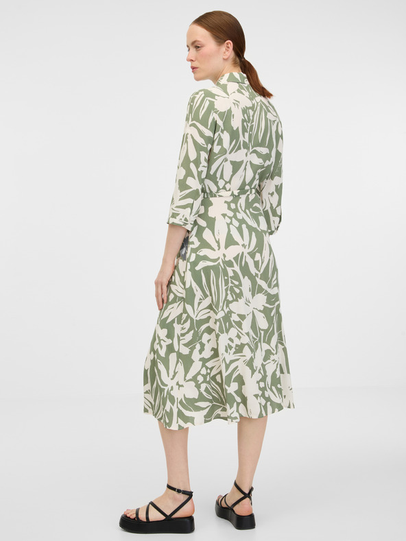 Orsay Kaki ženska srajčna midi obleka ORSAY