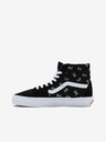 Vans Črne ženske gležnjarske superge s cvetličnimi vzorci in semišnimi detajli VANS SK8-Hi