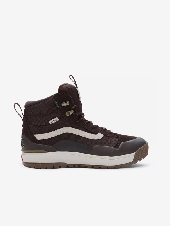 Vans Temno rjavi moški zimski gležnjarji z detajli iz semiša VANS UA UltraRange EXO Hi MTE-2