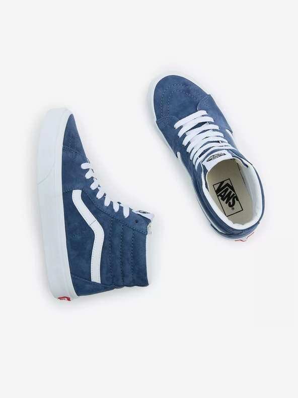 Vans Modre ženske gležnjarske superge iz semiša VANS SK8-Hi