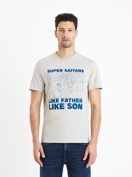 Celio Svetlo siva moška majica Celio Dragon Ball Z