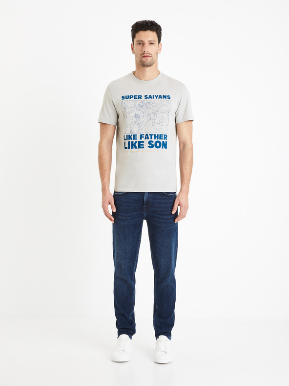 Celio Svetlo siva moška majica Celio Dragon Ball Z