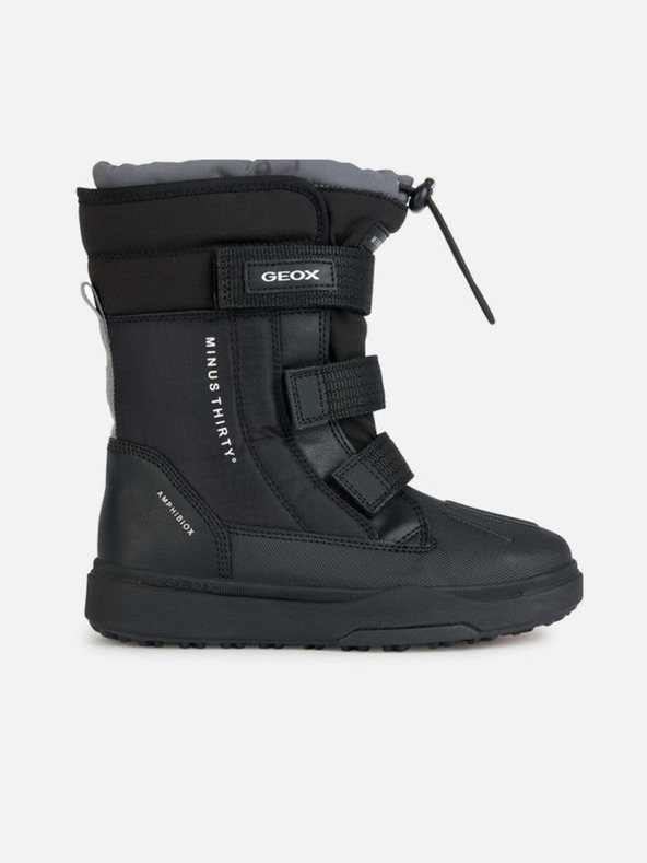 Geox Črna fantovska zimska obuv Geox Bunshee Pg B A