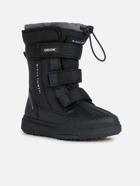 Geox Črna fantovska zimska obuv Geox Bunshee Pg B A