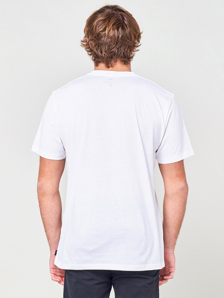 Rip Curl Bela moška majica s potiskom Rip Curl