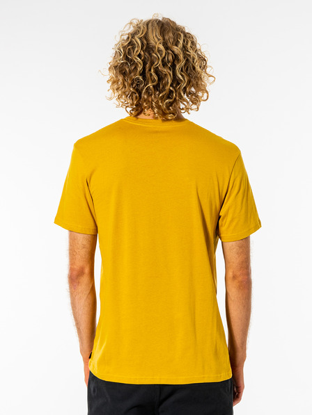 Rip Curl Rumena moška majica s potiskom Rip Curl