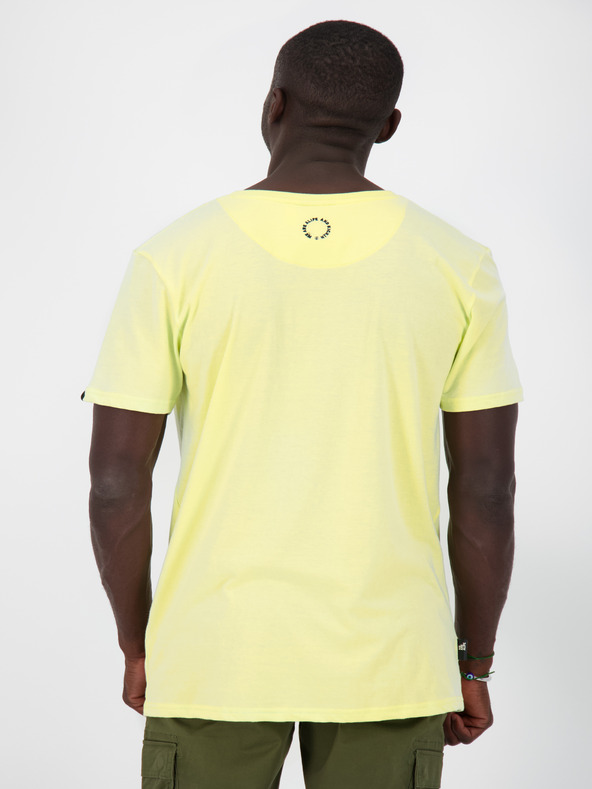 Alife and Kickin Rumena moška majica z vzorcem Alife and Kickin