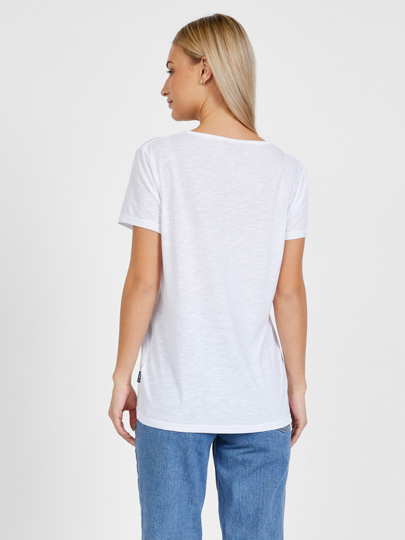 Sam 73 Bela ženska majica s potiskom SAM 73 Arias