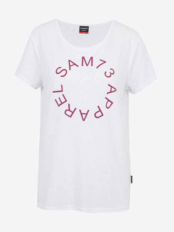 Sam 73 Bela ženska majica s potiskom SAM 73 Arias