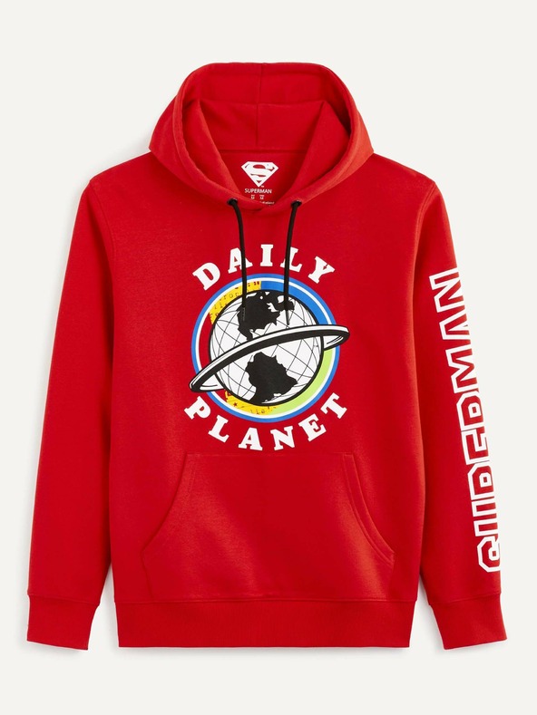 Celio Rdeča moška majica s potiskom Celio Lvemansw