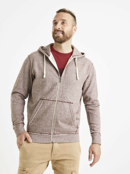 Celio Burgundska moška kapuca s kapuco Celio