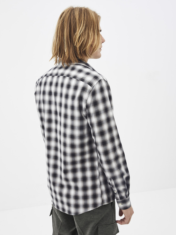 Celio Črno-bela karirasta srajca Celio Sablaflou