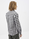 Celio Črno-bela karirasta srajca Celio Sablaflou