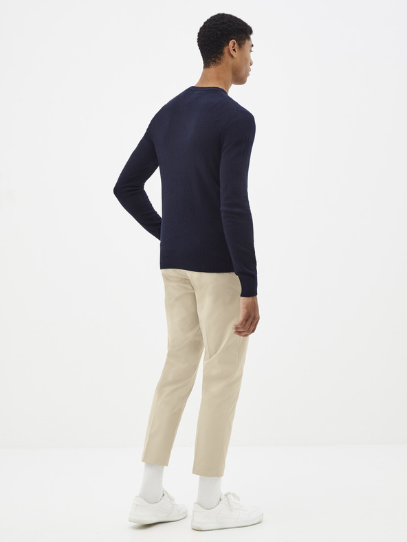 Celio Temno moder osnovni pulover Celio Sesweet