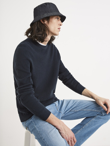 Celio Temno moder osnovni pulover Celio Tepic