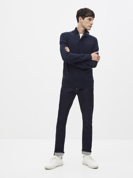 Celio Temno moder pulover Celio Serome