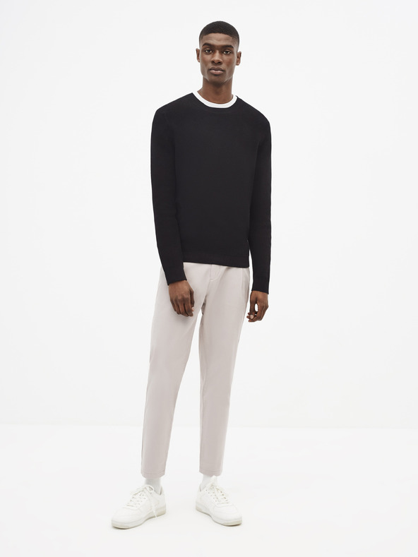 Celio Črn osnovni pulover Celio Tepic