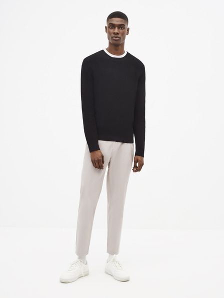 Celio Črn osnovni pulover Celio Tepic