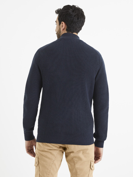 Celio Temno modra osnovna jopa Celio Vezipper