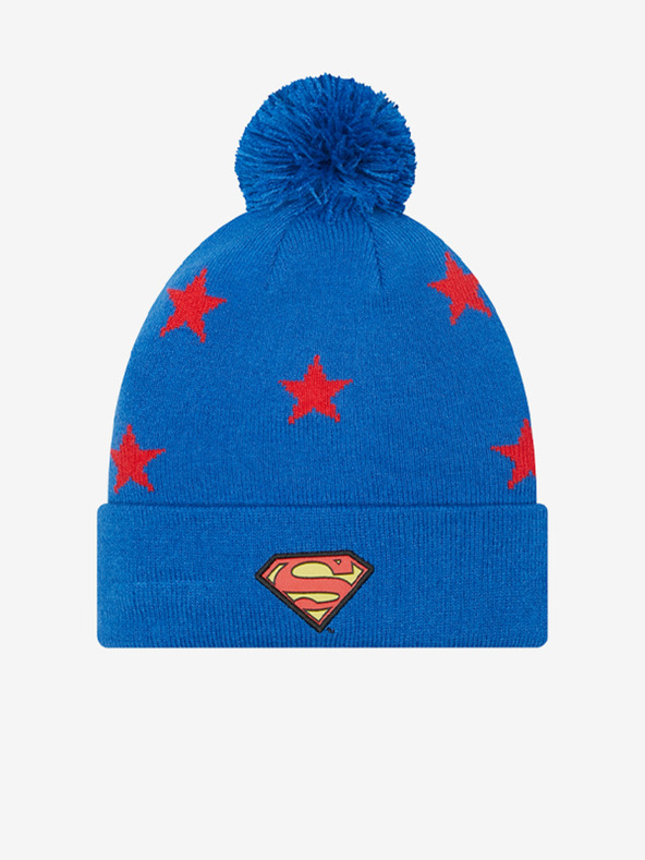 New Era Rdeča in modra deška majica New Era Star Bobble z vzorcem